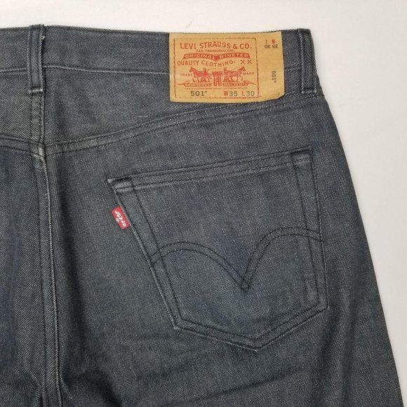 Levi's 501 Straight Fit Men's Jeans 35x30 - Picture 3 of 10